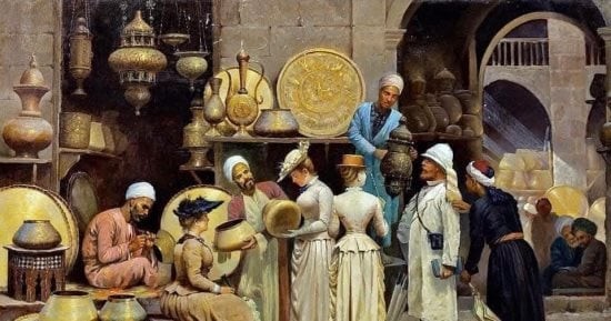 لوحات المستشرقين توثق أسواق القاهرة.. سوق النحاسين شاهد على حضارة الشرق قبل 136 عامًا
