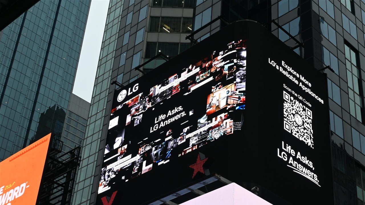 إل جي تطلق حملة عالمية من تايمز سكوير تحتفل بإرث الابتكار